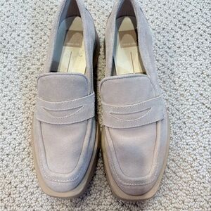 Dolce Vita Light Gray Suede Loafers